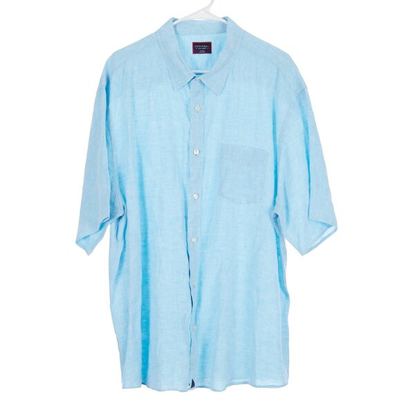 UNTUCKit Blue Linen Button Up Shirt Men's Size XXXL - Picture 1 of 4